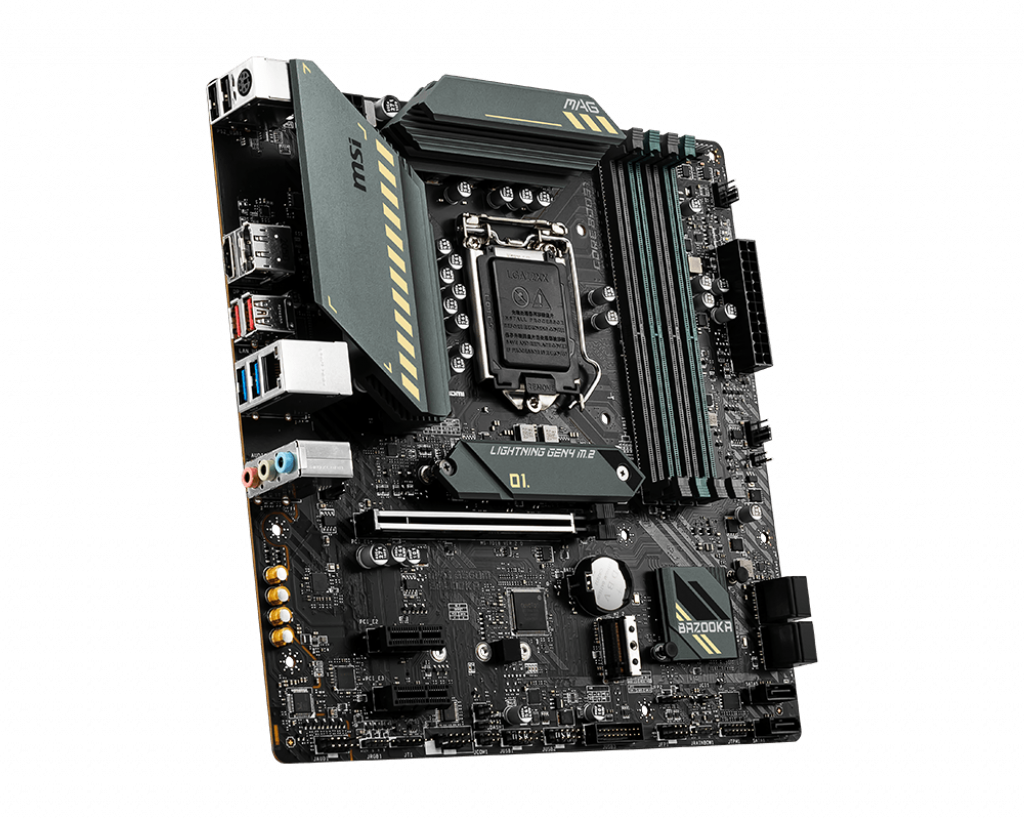 Купить MSI MAG B560M BAZOOKA - Motherboard - micro ATX - LGA1200-Sockel - B560 - USB 3.2 Gen 1, USB 3.2 Gen 2 - 2.5 Gigabit LAN - Onboard-Grafik (CPU erforderlich) - HD Audio (8-Kanal) (7D18-003R) в магазине wardena.ru