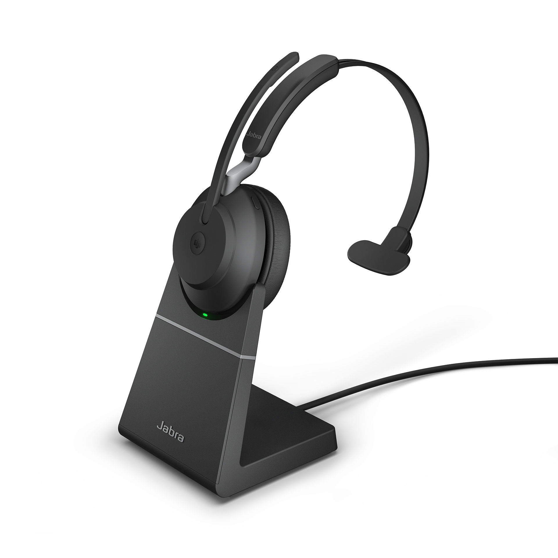 Купить GN Jabra Jabra Evolve2 65 MS Mono - Headset - On-Ear - konvertierbar - Bluetooth - kabellos - USB-A - Geräuschisolierung - Schwarz - mit Ladestation (26599-899-989) в магазине wardena.ru