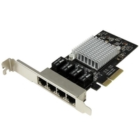 Купить StarTech.com 4 Port PCI Express Gigabit Ethernet Netzwerkkarte - Intel I350 NIC - Netzwerkadapter - PCIe x4 Low-Profile - GigE - 1000Base-T - Schwarz (ST4000SPEXI) в магазине wardena.ru