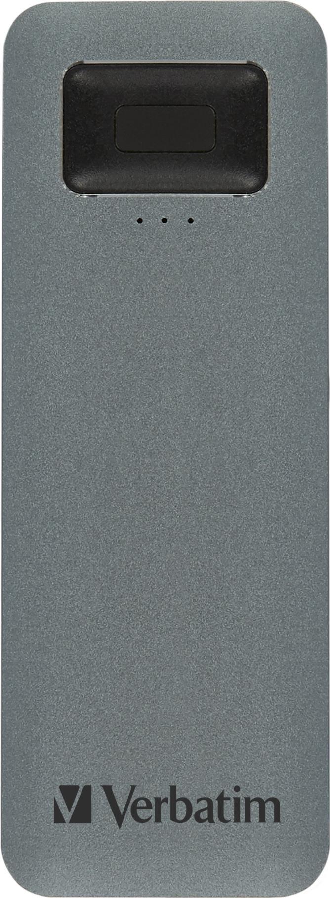 Купить Verbatim Executive Fingerprint Secure - SSD - verschlüsselt - 1TB - extern (tragbar) - USB 3,2 Gen 1 (USB-C Steckverbinder) - 256-Bit-AES (53657) в магазине wardena.ru