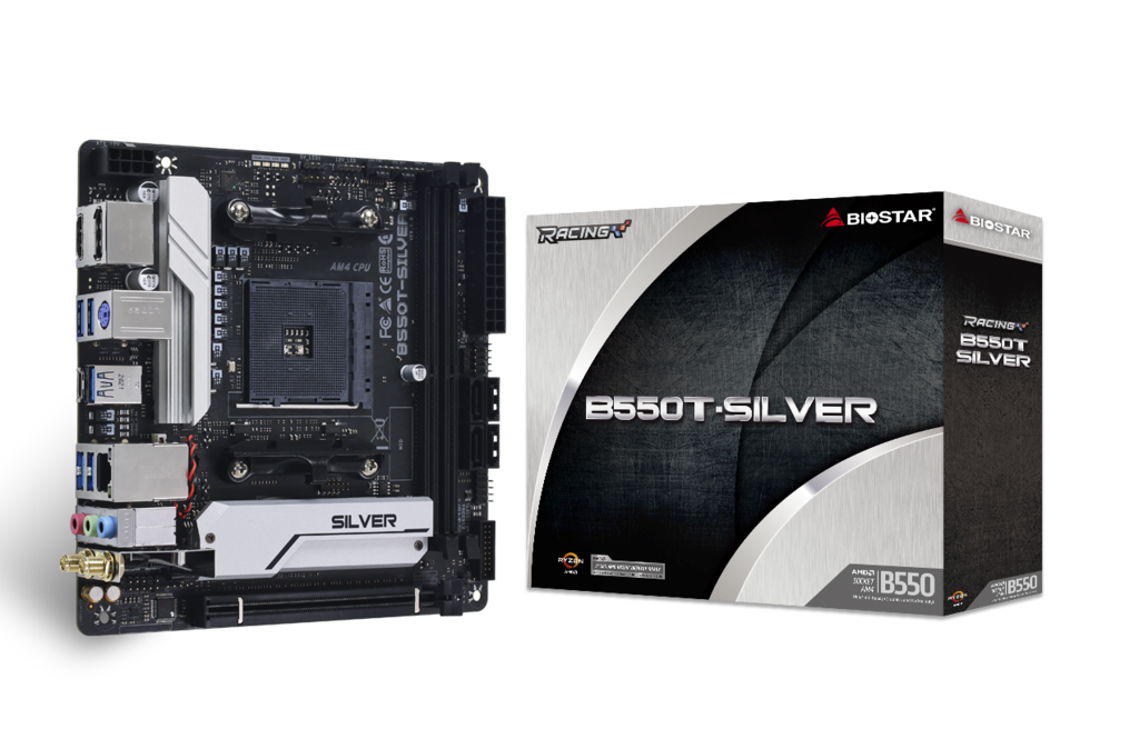Купить Biostar B550T-SILVER - AMD - Socket AM4 - AMD Ryzen 3 3rd Gen - 3rd Generation AMD Ryzen 5 - 3rd Generation AMD Ryzen 7 - 3rd Generation AMD... - DDR4-SDRAM - 64 GB - DIMM (B550T-SILVER) в магазине wardena.ru