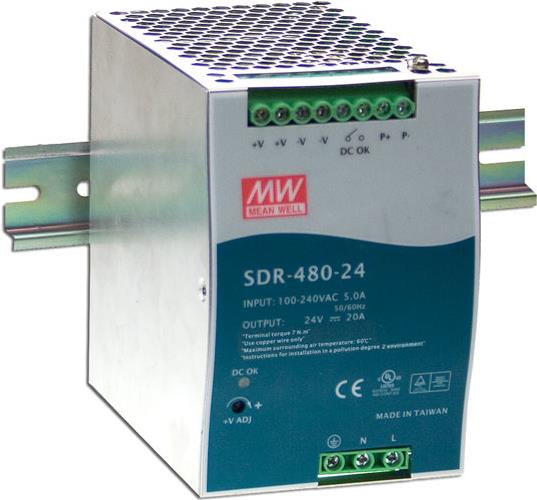 Купить MEAN WELL Stromversorgung 480W Metallisch Netzteil (SDR-480P-24) в магазине wardena.ru