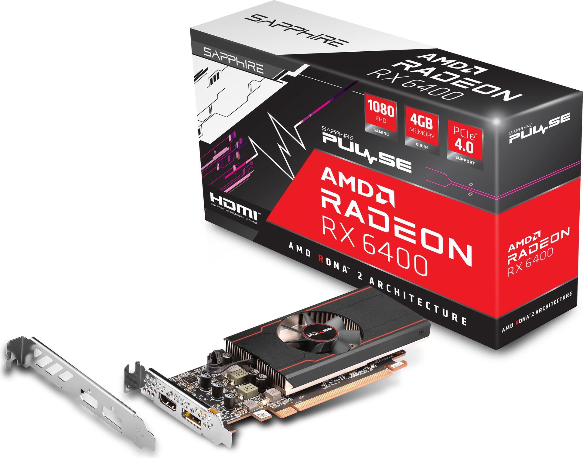 Купить Sapphire Pulse Radeon - Grafikkarten - 4 GB GDDR6 - HDMI (11315-01-20G) в магазине wardena.ru