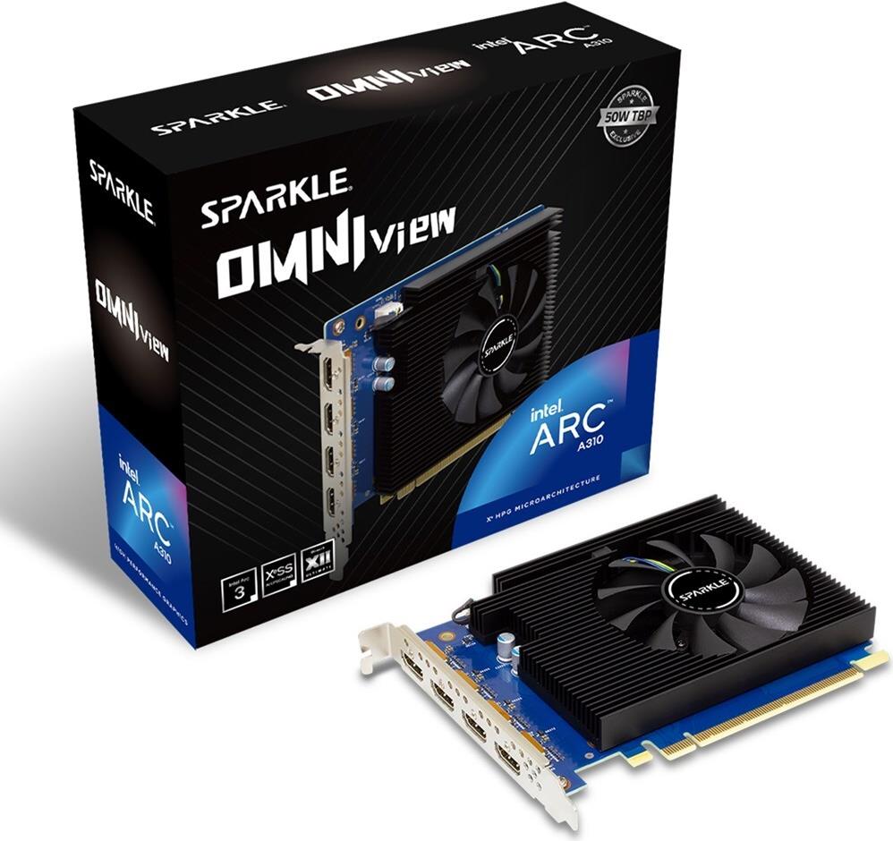 Купить SPARKLE Intel Arc A310 Omni View 4GB Grafikkarte (1A1-S00424000G) в магазине wardena.ru