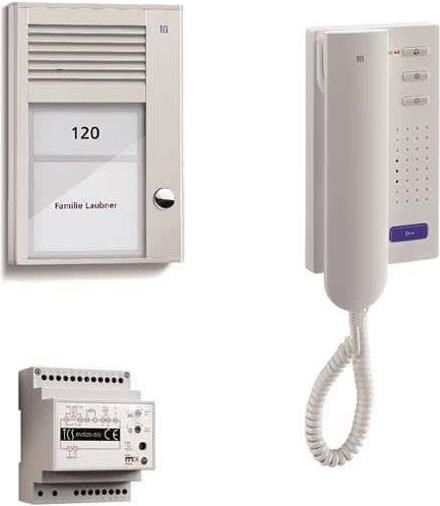 Купить TCS home:pack Audio, Aufputz, Einfamilienhaus, PSC2110-0000 bestehend aus Audio Außenstation Serie PAK 1 Taste AP, Audio Komfort Türtelfon ISH3130 und Steuergerät BVS20 (PSC2110-0000) в магазине wardena.ru