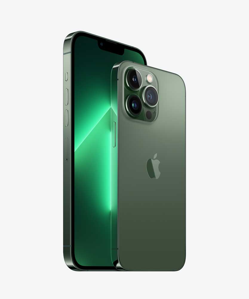Купить Apple iPhone 13 Pro - 5G Smartphone - Dual-SIM - 1TB - OLED-Display - 6.1" - 2532 x 1170 Pixel (120 Hz) - Triple-Kamera 12 MP, 12 MP, 12 MP - front camera 12 MP - Alpine Green (MNE53ZD/A) в магазине wardena.ru