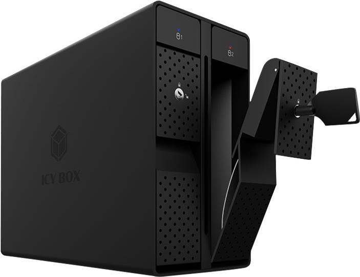 Купить Geh. IcyBox USB Type-C 2x3.5" SATAI-III RAID IB-RD3802-C31 (IB-RD3802-C31) в магазине wardena.ru