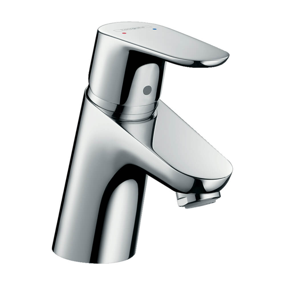 Купить Hansgrohe Focus Смеситель для раковины 70 однорычажный со сливным гарнитуром хром 31730000 в магазине wardena.ru