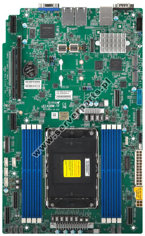 Купить Motherboard Supermicro MBD-X14SBW-TF SoC LGA4710 Socket E2 SATA M.2 DDR5 IPMI в магазине wardena.ru
