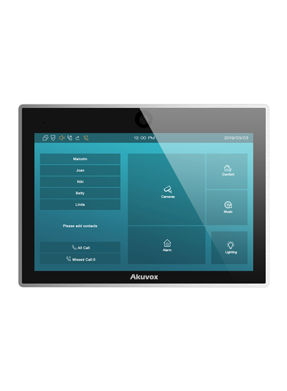 Купить Akuvox IT83A Touchscreen-Monitor 25,4 cm (10" ) 1280 x 800 Pixel Schwarz (IT83A) в магазине wardena.ru