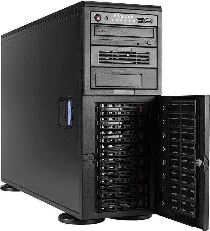 Купить bluechip SERVERline T40304s - Server - Tower - 4U - 1-Weg - 1 x Xeon Bronze 3204 / 1,9 GHz - RAM 16GB - SATA - Hot-Swap 6,4 cm, 8,9 cm (2.5", 3.5") Schacht/Schächte - HDD 2 x 1TB - DVD-Writer - AST2500 - GigE - Monitor: (850377) в магазине wardena.ru
