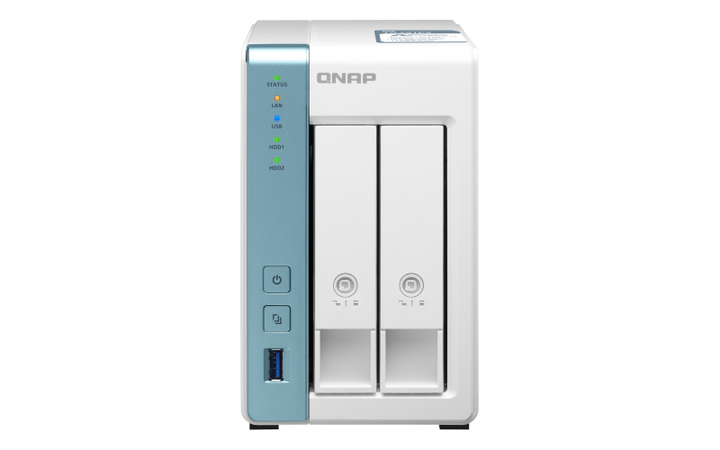 Купить QNAP TS-231P3 - NAS-Server - 2 Schächte - 16 TB - SATA 6Gb/s - HDD 8 TB x 2 - RAID 0, 1, JBOD - RAM 2 GB - 2.5 Gigabit Ethernet - iSCSI Support (TS-231P3-2G/16TBVN) в магазине wardena.ru