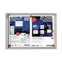 Купить FRANKEN Schaukasten X-tra!Line, 4 x DIN A4, Innenbereich magnethaftende und trocken abwischbare Schreiboberfläche (FSA4) в магазине wardena.ru