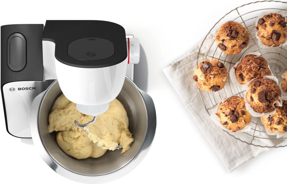 Купить Bosch Haushalt MUM50E32DE Küchenmaschine 800 W Weiß, Anthrazit в магазине wardena.ru