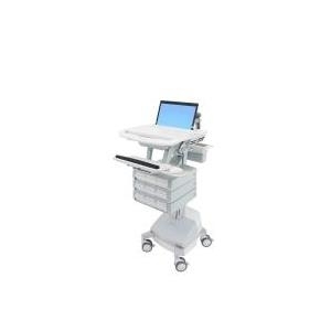 Купить Ergotron StyleView - Wagen für Notebook/Tastatur/Maus (open architecture) - medizinisch - Aluminium, verzinker Stahl, high-grade plastic - Grau, weiß, Polished Aluminum - Bildschirmgröße: bis zu 43,9 cm (17.3" breit) - A (SV44-1191-2) в магазине wardena.ru