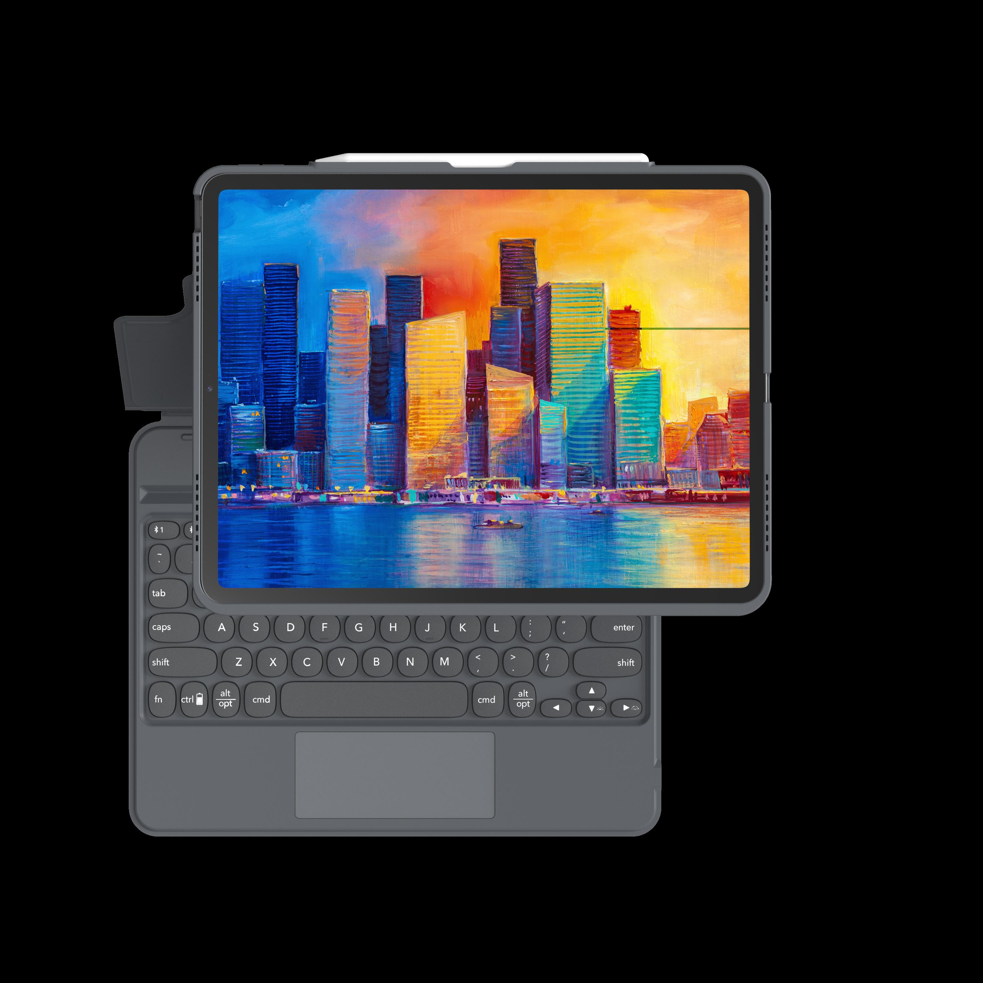 Купить ZAGG Pro Keys - QWERTZ - Deutsch - Touchpad - Apple - 12.9"  iPad Pro (Gen 3 - 4 - 5 & 6) - Anthrazit (103409290) в магазине wardena.ru