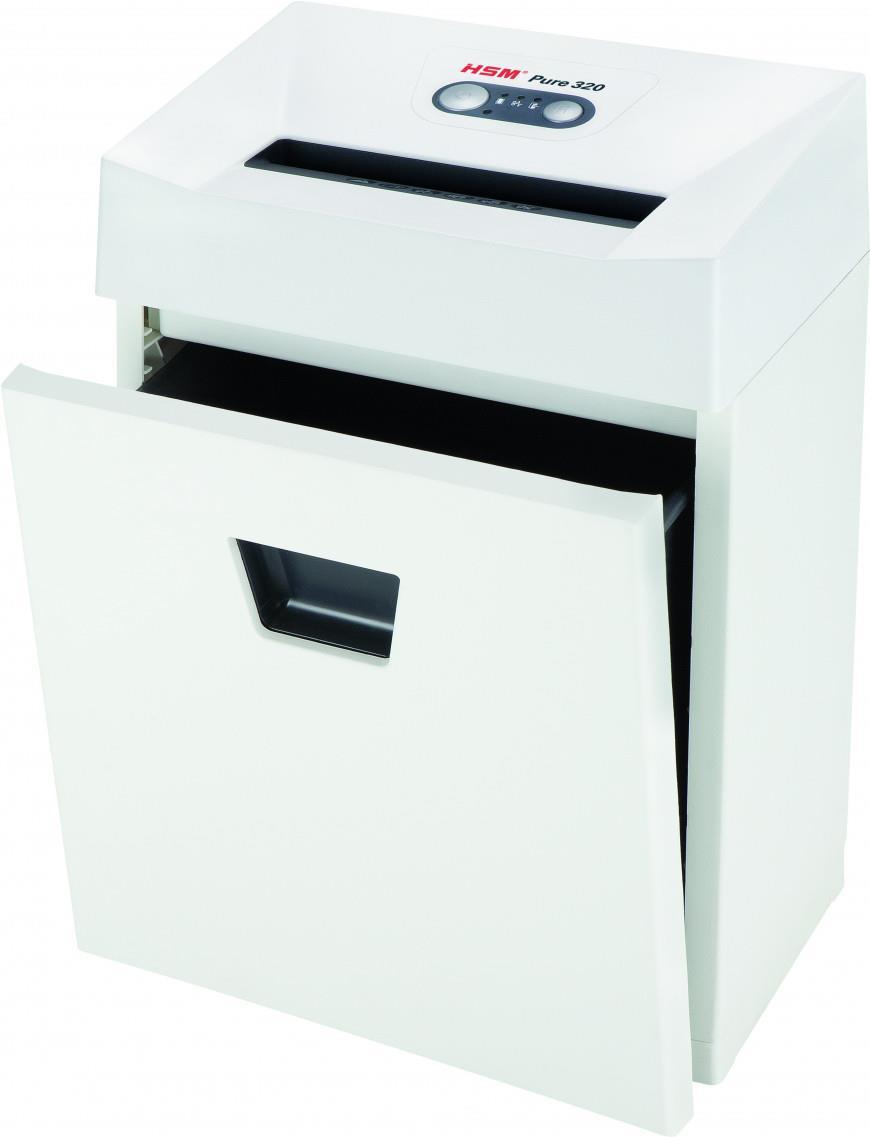 Купить HSM Pure 320 Aktenvernichter Partikelschnitt-Zerkleinerung 55 dB 3 cm Weiß (2333121) в магазине wardena.ru