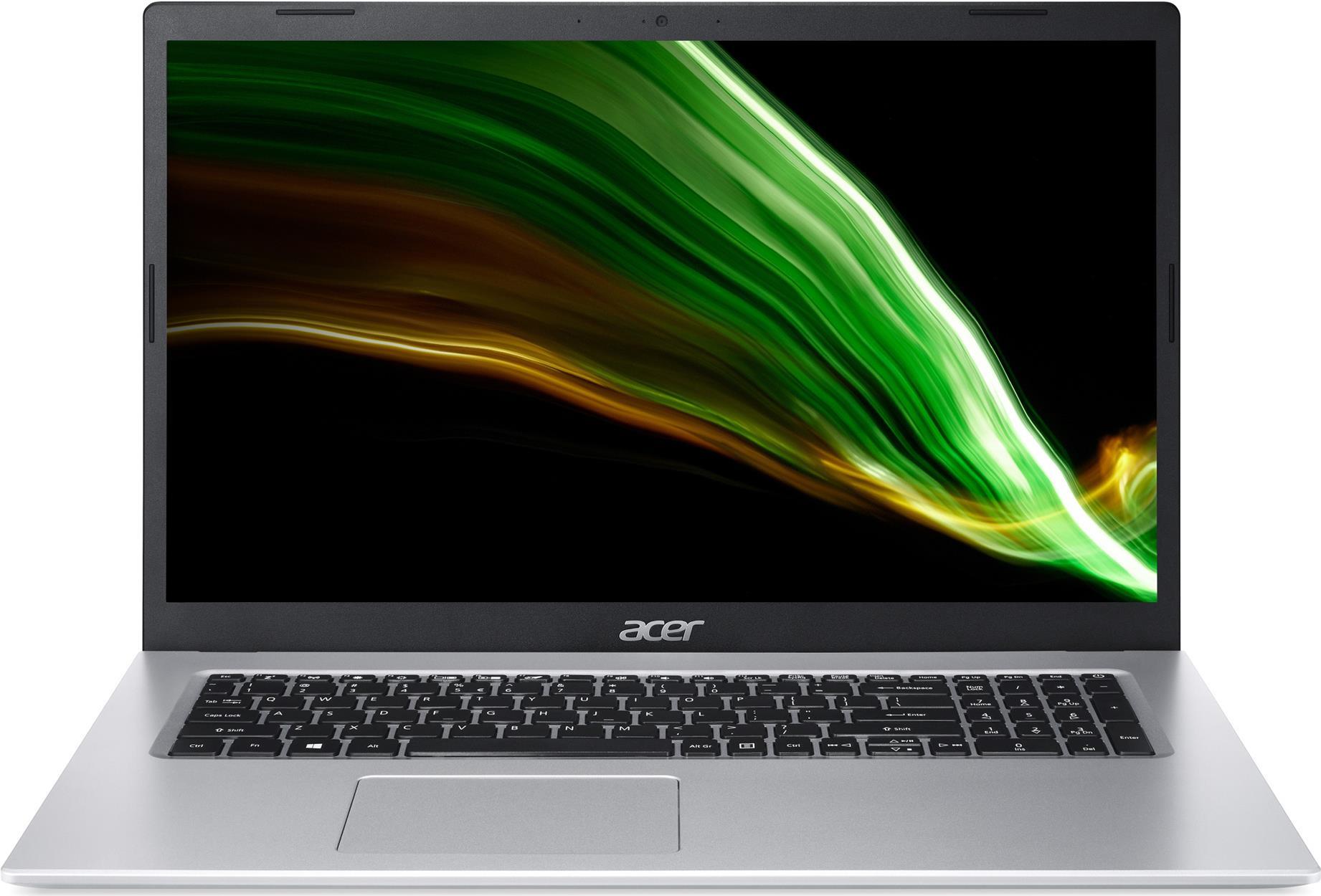 Купить Acer Aspire 5 A517-52 - Intel Core i5 1135G7 - Win 11 Home - Iris Xe Graphics - 8 GB RAM - 512 GB SSD QLC - 43.94 cm (17.3") IPS 1920 x 1080 (Full HD) - Wi-Fi 6 - Reines Silber - kbd: Deutsch (NX.A5CEG.00M) в магазине wardena.ru