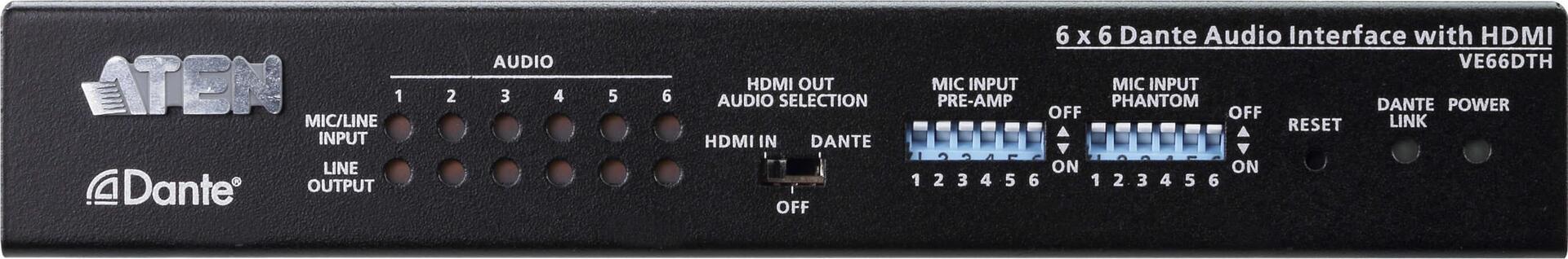 Купить ATEN VE66DTH 6 x 6 Dante Audio Interface mit HDMI (VE66DTH) в магазине wardena.ru