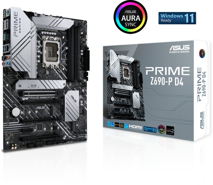 Купить ASUS PRIME Z690-P D4 - Motherboard - ATX - LGA1700-Sockel - Z690 Chipsatz - USB-C Gen1, USB 3,2 Gen 1, USB 3,2 Gen 2, USB-C Gen 2x2 - 2,5 Gigabit LAN - Onboard-Grafik (CPU erforderlich) - HD Audio (8-Kanal) (90MB18P0-M0E (90MB18P0-M0EAY0) в магазине wardena.ru