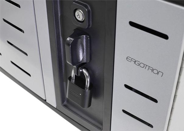 Купить Ergotron Zip12 Charging Desktop Cabinet - Schrankeinheit für 12 Tablets / Notebooks - Stahl - Schwarz, Silber - Bildschirmgröße: bis zu 35,6 cm (bis zu 35,60cm (14")) (DM12-1012-2) в магазине wardena.ru
