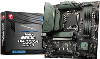 Купить MSI MAG B660M BAZOOKA DDR4 - Motherboard - micro ATX - LGA1700-Sockel - B660 Chipsatz - USB-C Gen1, USB 3,2 Gen 1, USB 3,2 Gen 2 - 2,5 Gigabit LAN - Onboard-Grafik (CPU erforderlich) - HD Audio (8-Kanal) (7D43-004R) в магазине wardena.ru