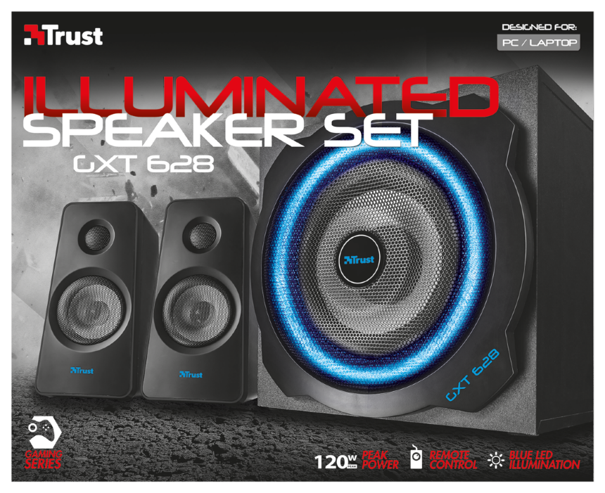 Купить Trust GXT 628 - Lautsprechersystem - für PC - 2.1-Kanal (20562) в магазине wardena.ru