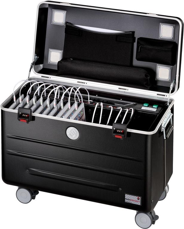 Купить PARAT PARAPROJECT Case i16 - Wagen (synchronisieren und laden) für 16 Tablets - verriegelbar - Aluminium, ABS-Kunststoff - Schwarz (up to 9.7") - Ausgang: 5 V (208.600-15101) в магазине wardena.ru