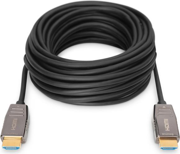 Купить DIGITUS AOC - HDMI mit Ethernetkabel - HDMI (S) bis HDMI (S) - 30 m - Geschützter Hybridkupfer/Faseroptik - Schwarz - HAOC-Kabel (Hybrid Active Optical Cable), Support von 8K 60 Hz (AK-330126-300-S) в магазине wardena.ru