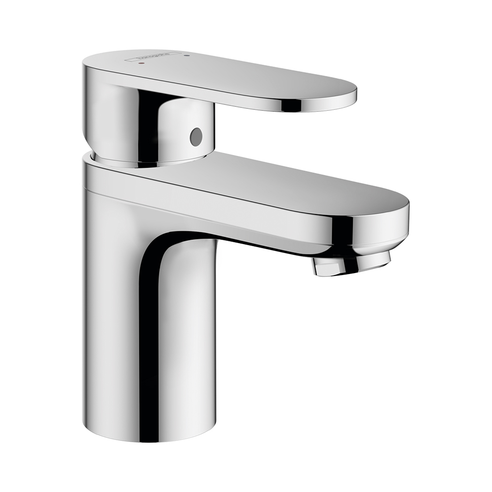 Купить Hansgrohe Vernis Blend Смеситель для раковины однорычажный 100 с изолированным каналом для воды и сливным гарнитуром хром 71571000 в магазине wardena.ru