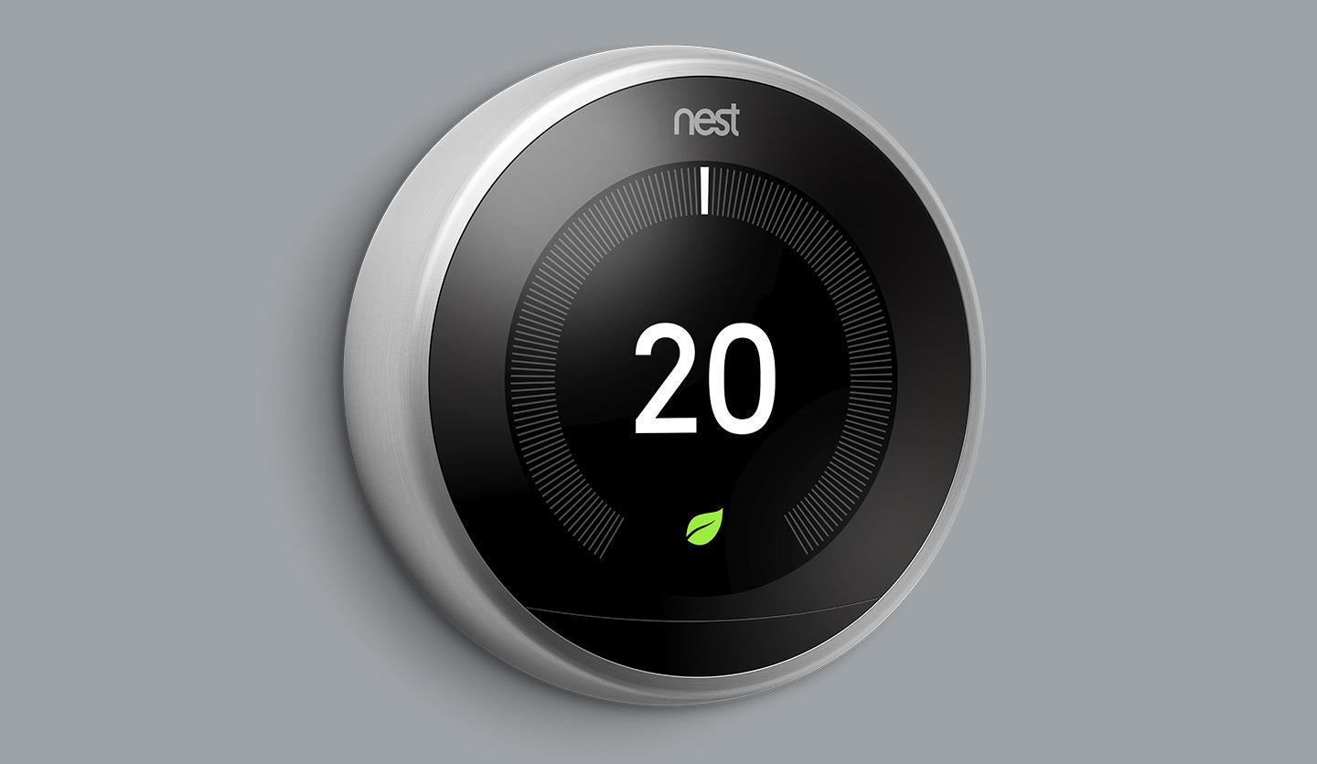 Купить Google Nest Learning Thermostat - WLAN - 802.11a,802.11b,802.11g,Wi-Fi 4 (802.11n) - Edelstahl - LCD - 53 x 53 mm - 480 x 480 Pixel (T3028FD) в магазине wardena.ru
