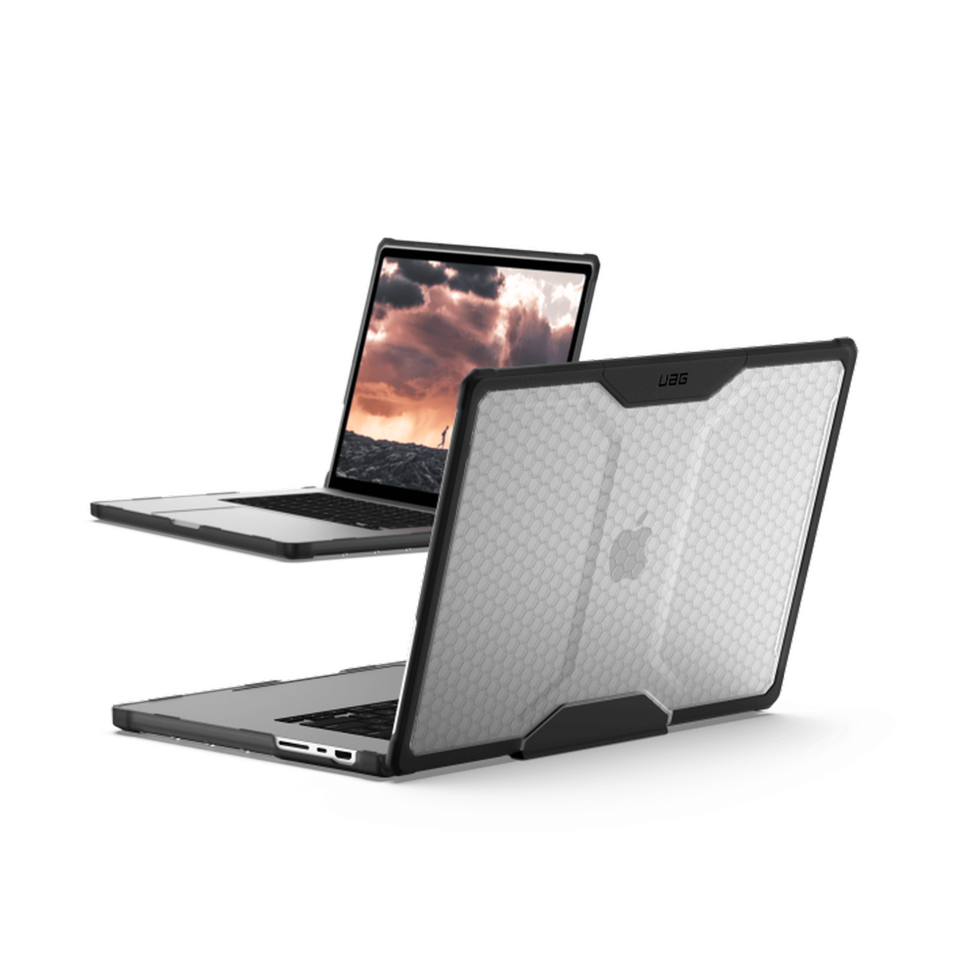 Купить UAG Urban Armor Gear Plyo Case | Apple MacBook Pro 16" (M1 Pro/Max 2021 - M2 Pro/Max 2022) | ice (transparent) | 134003114343 (134003114343) в магазине wardena.ru
