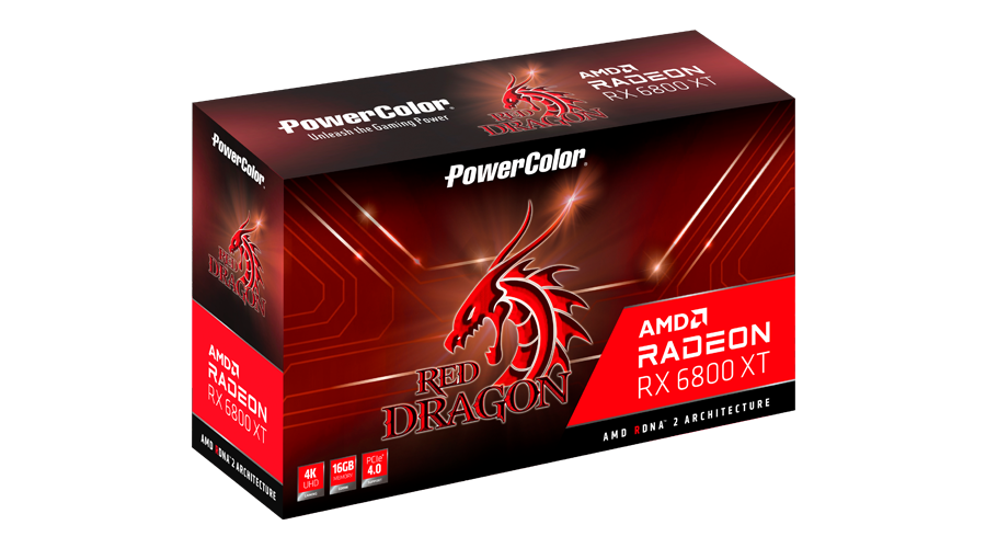 Купить PowerColor Red Dragon AXRX 6800XT 16GBD6-3DHR/OC Grafikkarte AMD Radeon RX 6800 XT 16 GB GDDR6 (AXRX 6800XT 16GBD6-3DHR/OC) в магазине wardena.ru