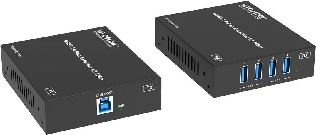 Купить VivoLink USB3.2 5Gbit/s 4-Port Extender kit 100m - 5 Gbps - 4-Port (VLUSB3EXT100) в магазине wardena.ru
