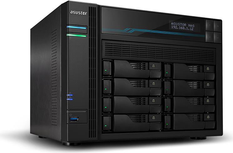 Купить ASUSTOR Lockerstor 10 AS6510T - NAS-Server - 10 Schächte - SATA 6Gb/s - RAID 0, 1, 5, 6, 10, JBOD - RAM 8 GB - 2.5 Gigabit Ethernet / 10 Gigabit Ethernet - iSCSI Support (90-AS6510T00-MD30) в магазине wardena.ru