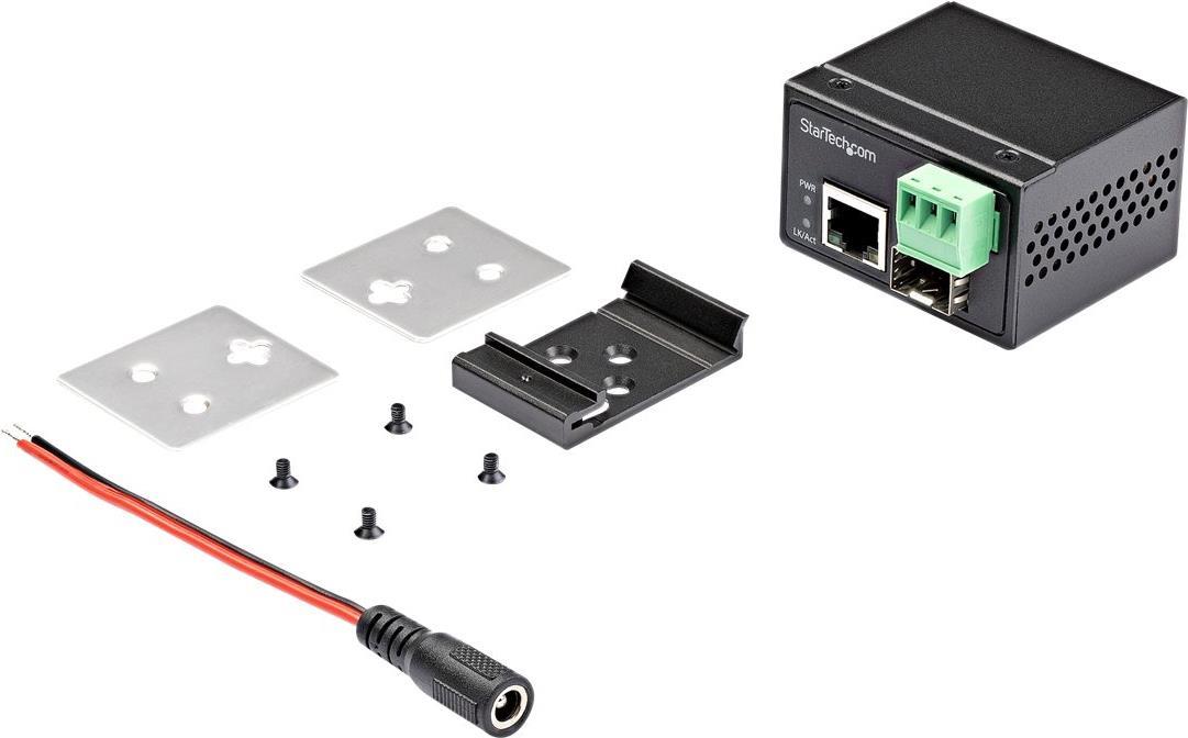 Купить StarTech.com Industrial Fiber to Ethernet Media Converter - 100Mbps SFP to RJ45/Cat6 - Singlemode/Multimode Optical Fiber to Copper Network - 12-56V DC - IP-30/ -40 to +75C - Medienkonverter - 100Mb LAN - 100Base-FX, 100 (IMC100MSFP) в магазине wardena.ru