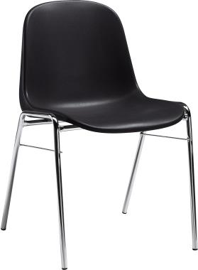 Купить Besucherstuhl Gestell verchromt Sitzschale Polyamid anthrazit (800235291) в магазине wardena.ru