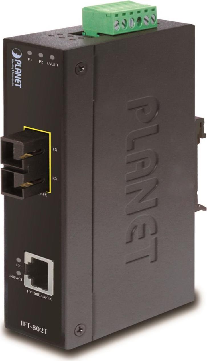 Купить Planet IFT-802T - Medienkonverter - Ethernet, Fast Ethernet - 10Base-T, 100Base-FX, 100Base-TX - SC multi-mode / RJ-45 - bis zu 2 km - 1310 nm (IFT-802T) в магазине wardena.ru