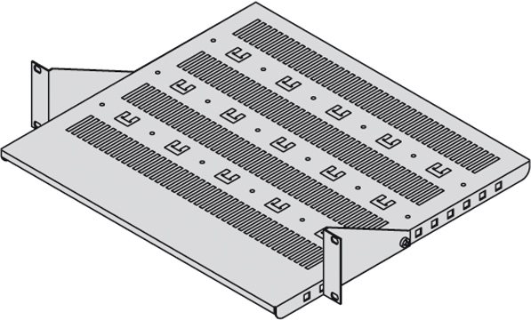 Купить 19"-Geräteträger, Stellfläche 430 x 250mm, RAL7021 (26.10.3005) (20118-786) в магазине wardena.ru