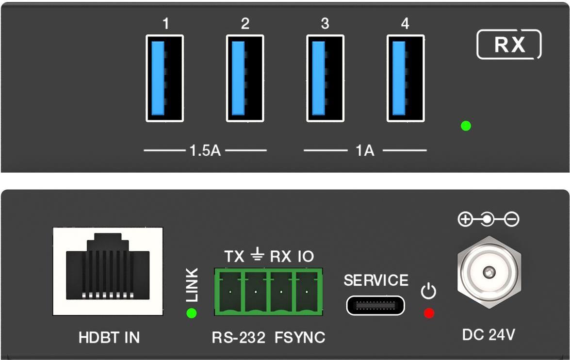 Купить VivoLink USB3.2 5Gbit/s 4-Port Extender kit 100m - 5 Gbps - 4-Port (VLUSB3EXT100) в магазине wardena.ru