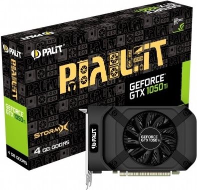 Купить Palit GeForce GTX 1050 Ti StormX - Grafikkarten - GF GTX 1050 Ti - 4 GB GDDR5 - PCIe 3.0 x16 - DVI, HDMI, DisplayPort (NE5105T018G1F) в магазине wardena.ru
