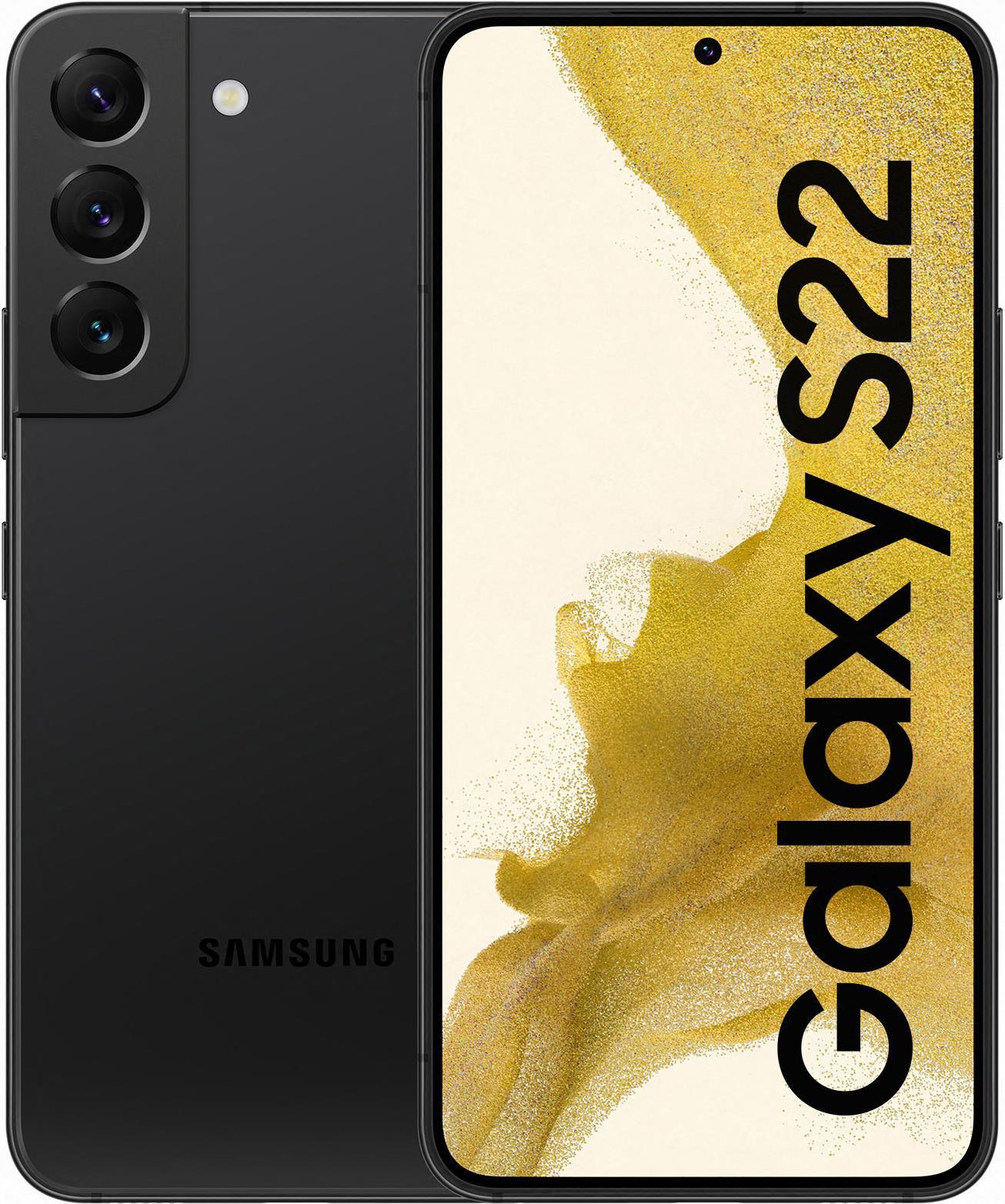 Купить Samsung Galaxy S22 - 5G Smartphone - Dual-SIM - RAM 8 GB / 128 GB - OLED-Display - 6.1" - 2340 x 1080 Pixel (120 Hz) - Triple-Kamera 50 MP, 12 MP, 10 MP - front camera 10 MP - Phantomschwarz (SM-S901BZKDEUB) в магазине wardena.ru