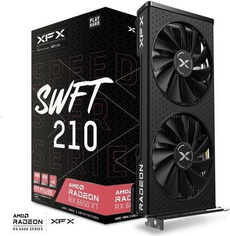 Купить XFX RX-665X8DFDY Grafikkarte AMD Radeon RX 6650 XT 8 GB GDDR6 (RX-665XT8DFY) в магазине wardena.ru