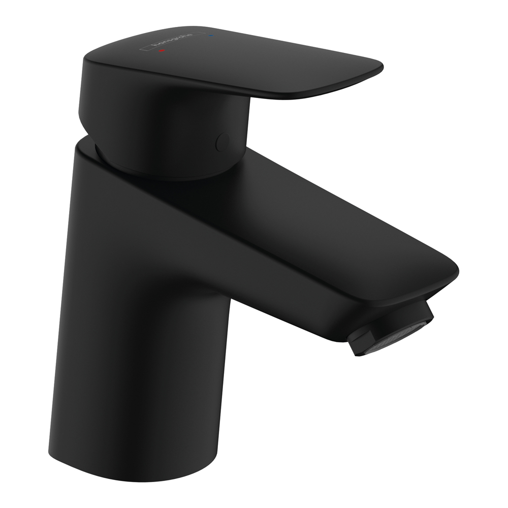 Купить Hansgrohe Logis Смеситель для раковины 70 Push-Open черный матовый 71077670 в магазине wardena.ru