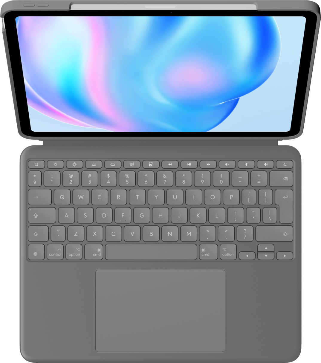 Купить Logitech Combo Touch - Tastatur und Foliohülle - mit Trackpad - hintergrundbeleuchtet - Apple Smart connector - QWERTY - US International - Oxford Gray - für Apple 11-inch iPad Air (M2) (920-012636) в магазине wardena.ru