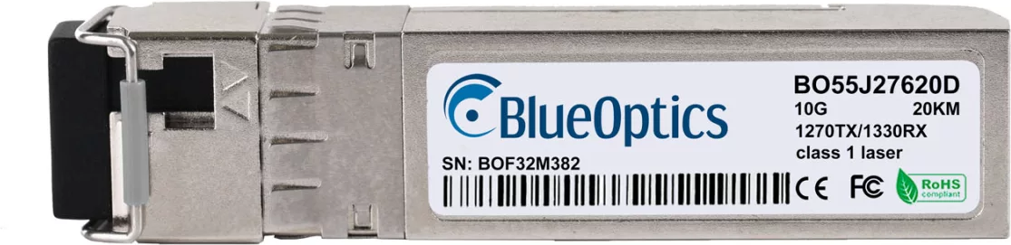 Купить Kompatibler Juniper JNP-SFP-10G-BX10U-20 BlueOptics BO55J27620D SFP+ Bidi Transceiver, LC-Simplex, 10GBASE-BX-U, Singlemode Fiber, TX1270nm/RX1330nm, 20KM, DDM, 0°C/+70°C (JNP-SFP-10G-BX10U-20-BO) в магазине wardena.ru