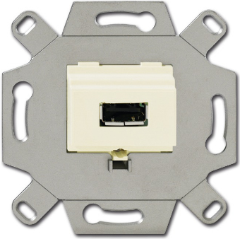 Купить Busch Jaeger 0230-0-0416 Steckdose USB Metallisch (0230-0-0416) (2CKA000230A0416) в магазине wardena.ru