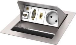 Купить Kindermann CablePort Standard² Steckdose Typ F Edelstahl - Weiß (7492000012) в магазине wardena.ru