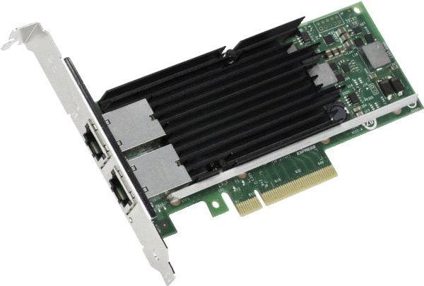 Купить Intel Ethernet Converged Network Adapter X540-T2 - Netzwerkadapter - PCIe 2.1 x8 Low-Profile - 10Gb Ethernet x 2 (X540T2BLK) в магазине wardena.ru