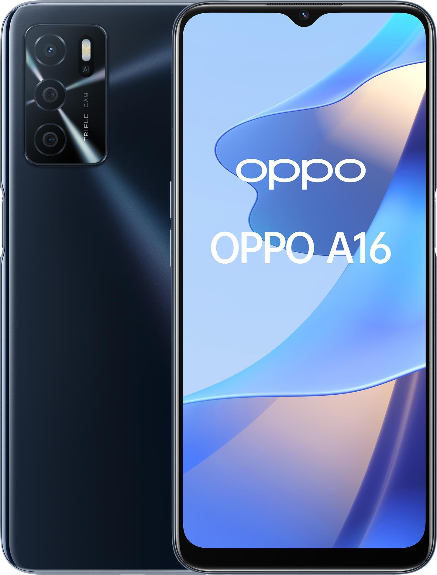Купить OPPO A16 16,6 cm (6.52" ) Dual-SIM ColorOS 11.1 4G USB Typ-C 4 GB 64 GB 5000 mAh Schwarz (5996400) в магазине wardena.ru